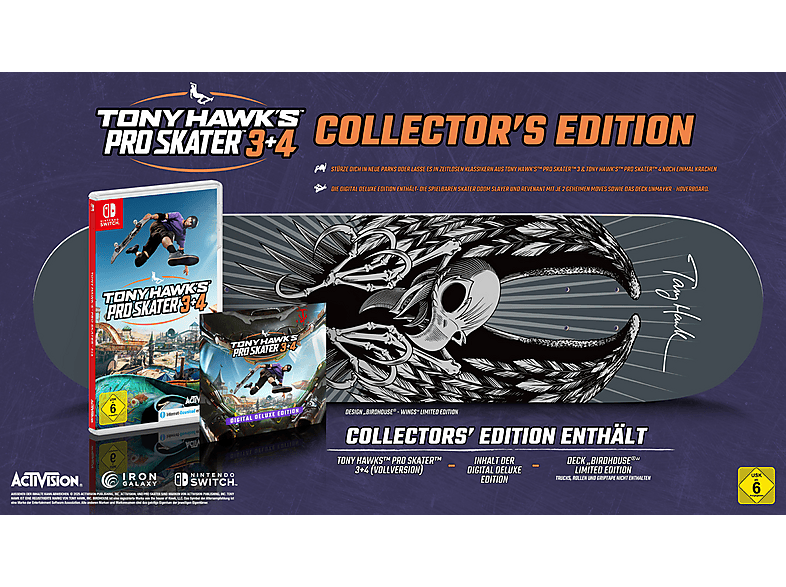 Tony Hawk's™ Pro Skater™ 3 + 4: Coillector's Edition - Nintendo Switch [Deutsch]