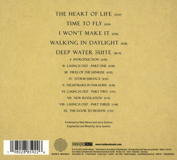 CD-Cover. Titelliste auf hellbraunem Hintergrund.