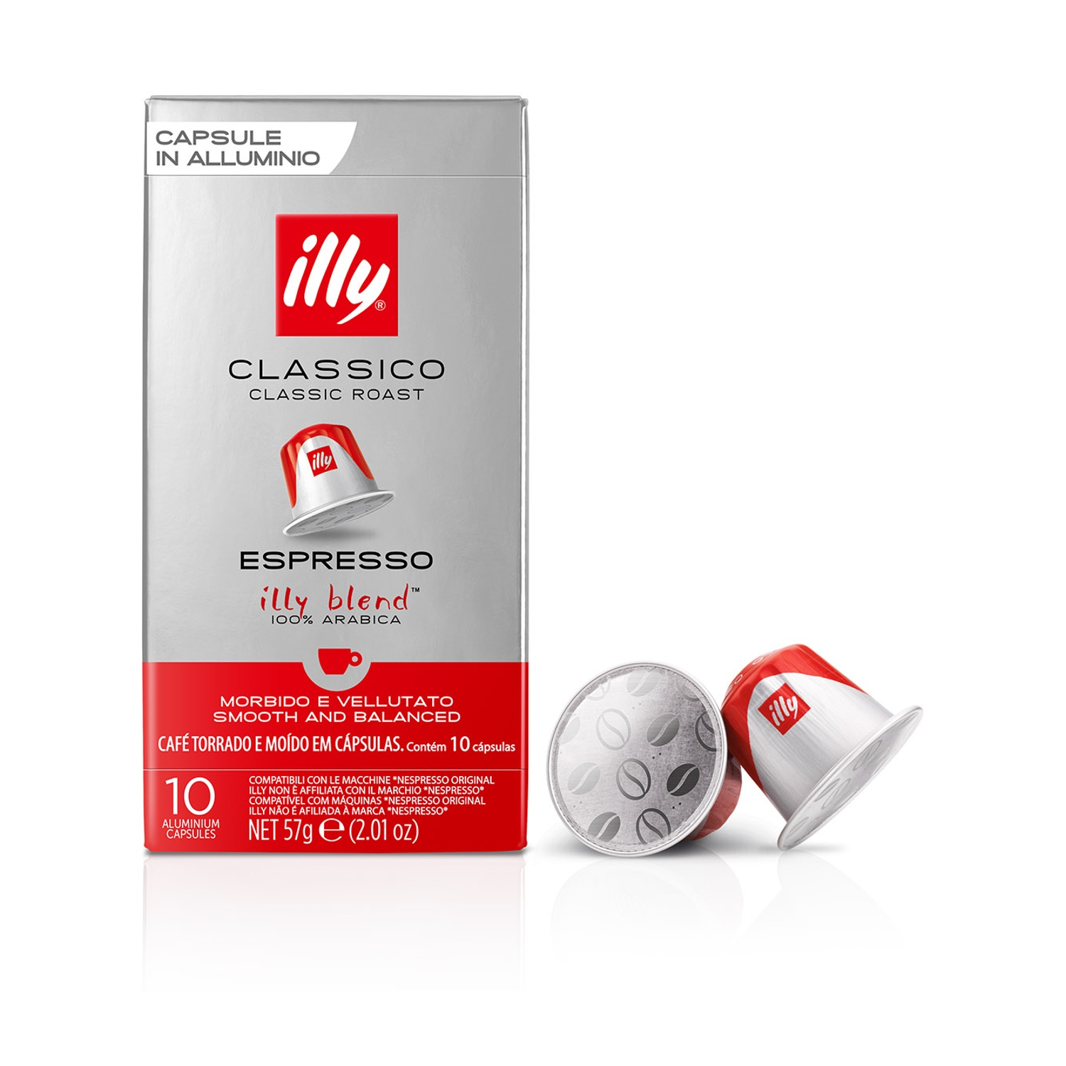 ILLY Caffè in capsule 10 Capsule Comp. Classico, Compatibili Nespresso, 0,057 kg