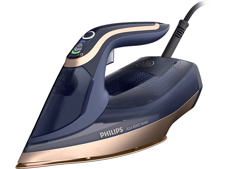 Philips DST8050/20 Azur 8000 Series Dampfbügeleisen (3000 Watt, Blau)