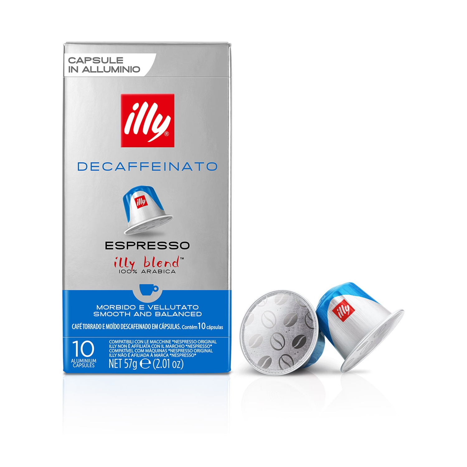 ILLY Caffè in capsule 10 Capsule Comp Decaff., Compatibili Nespresso, 0,057 kg