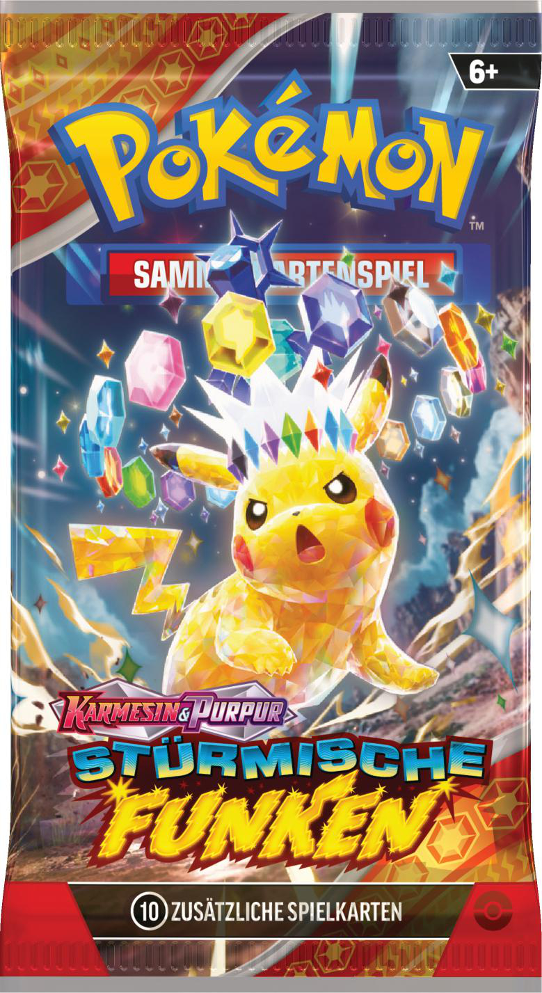 Pokemon Boosterpack mit Pikachu auf der Vorderseite.