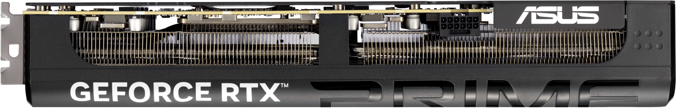 Une carte graphique noire avec l'étiquette 'GEFORCE RTX PRIME' et le logo ASUS.