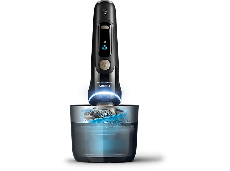 Philips XP9400/31 i9000 Prestige Ultra Nass- und Trockenrasierer (Akkubetrieb, Tiefschwarz, Nass- und Trocken) — Foto 5 von 5
