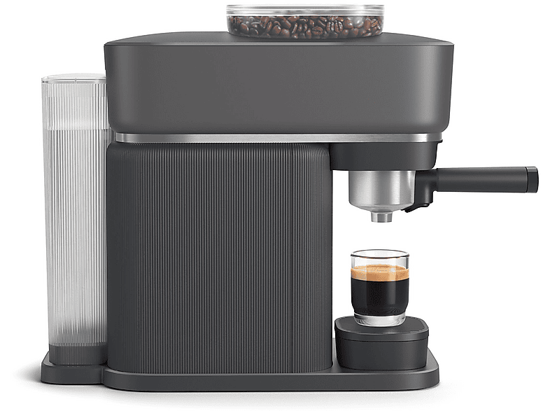 PHILIPS BAR303/60 Baristina + Milchaufschäumer BAR311/60 Espressomaschine Schwarzgrau