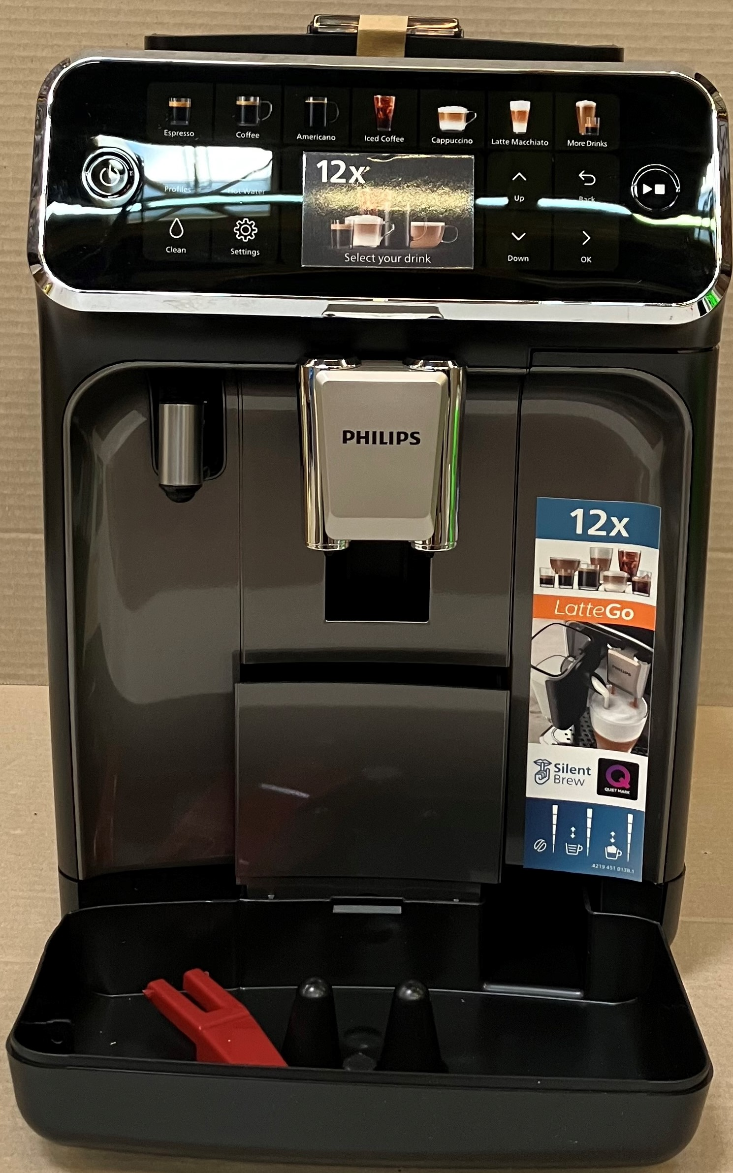 OUTLET -  Ekspres ciśnieniowy PHILIPS EP4449/70 LatteGo Czarno-srebrny