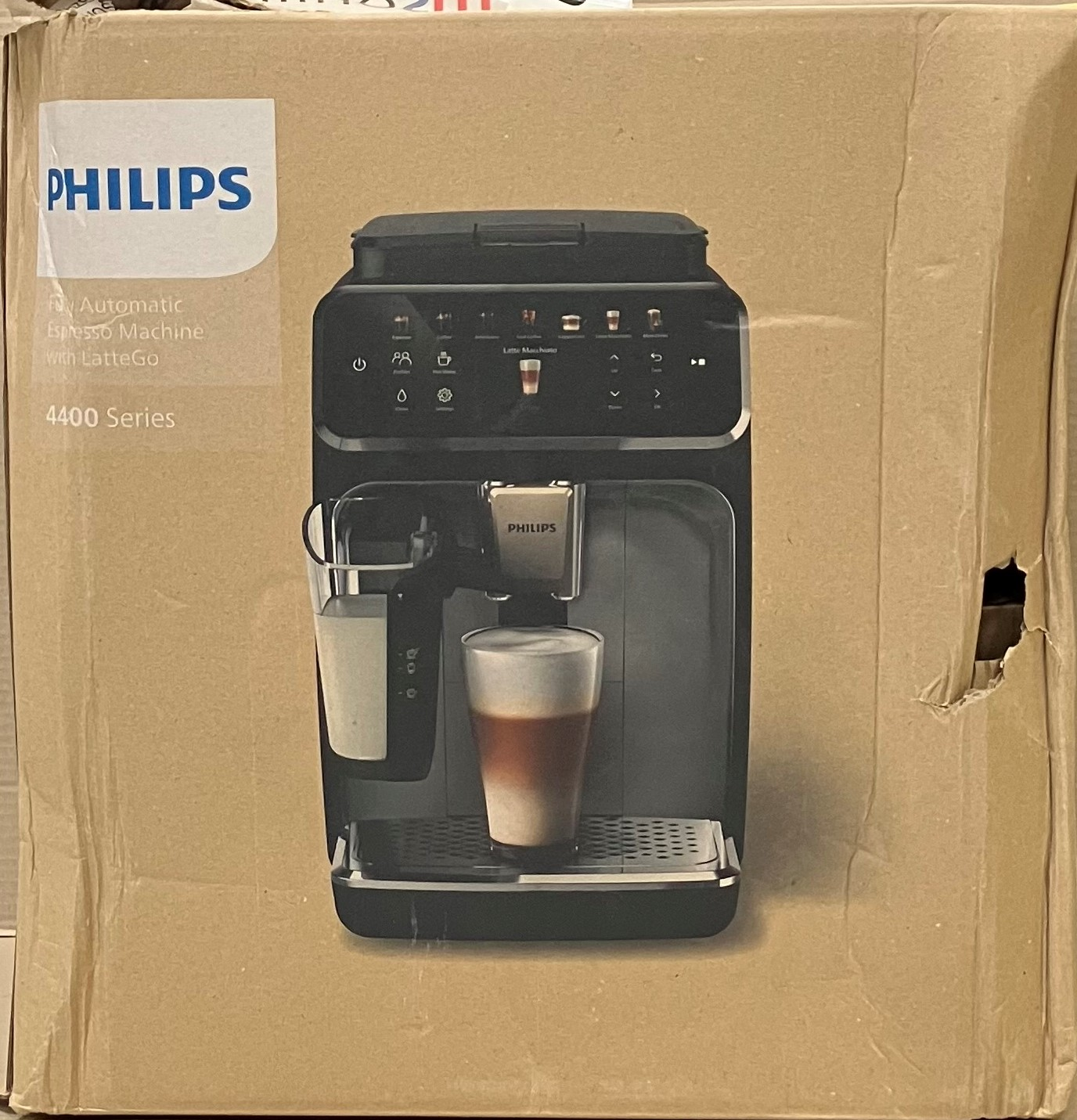 OUTLET -  Ekspres ciśnieniowy PHILIPS EP4449/70 LatteGo Czarno-srebrny