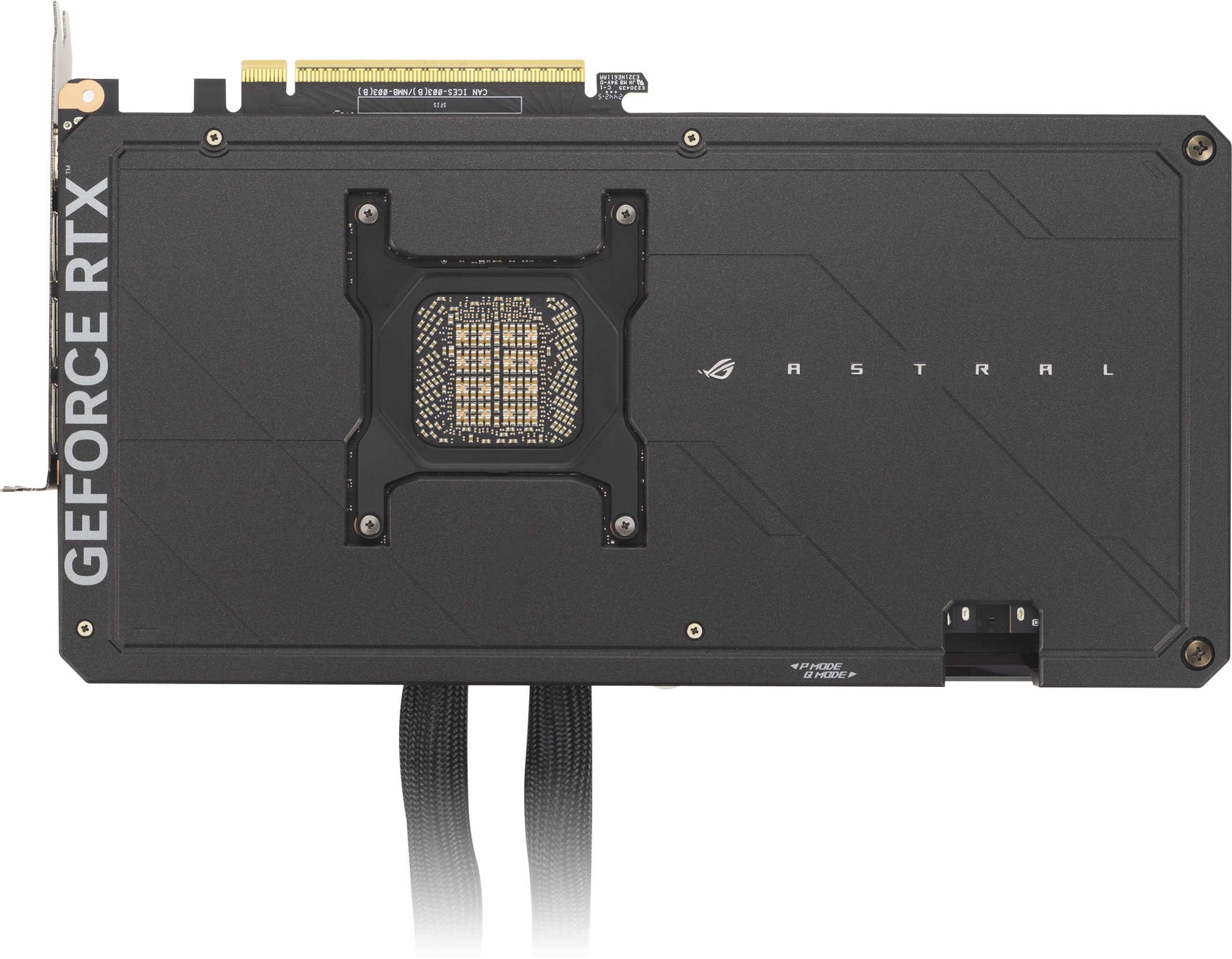 Vue latérale d'un ordinateur portable noir avec un profil fin.