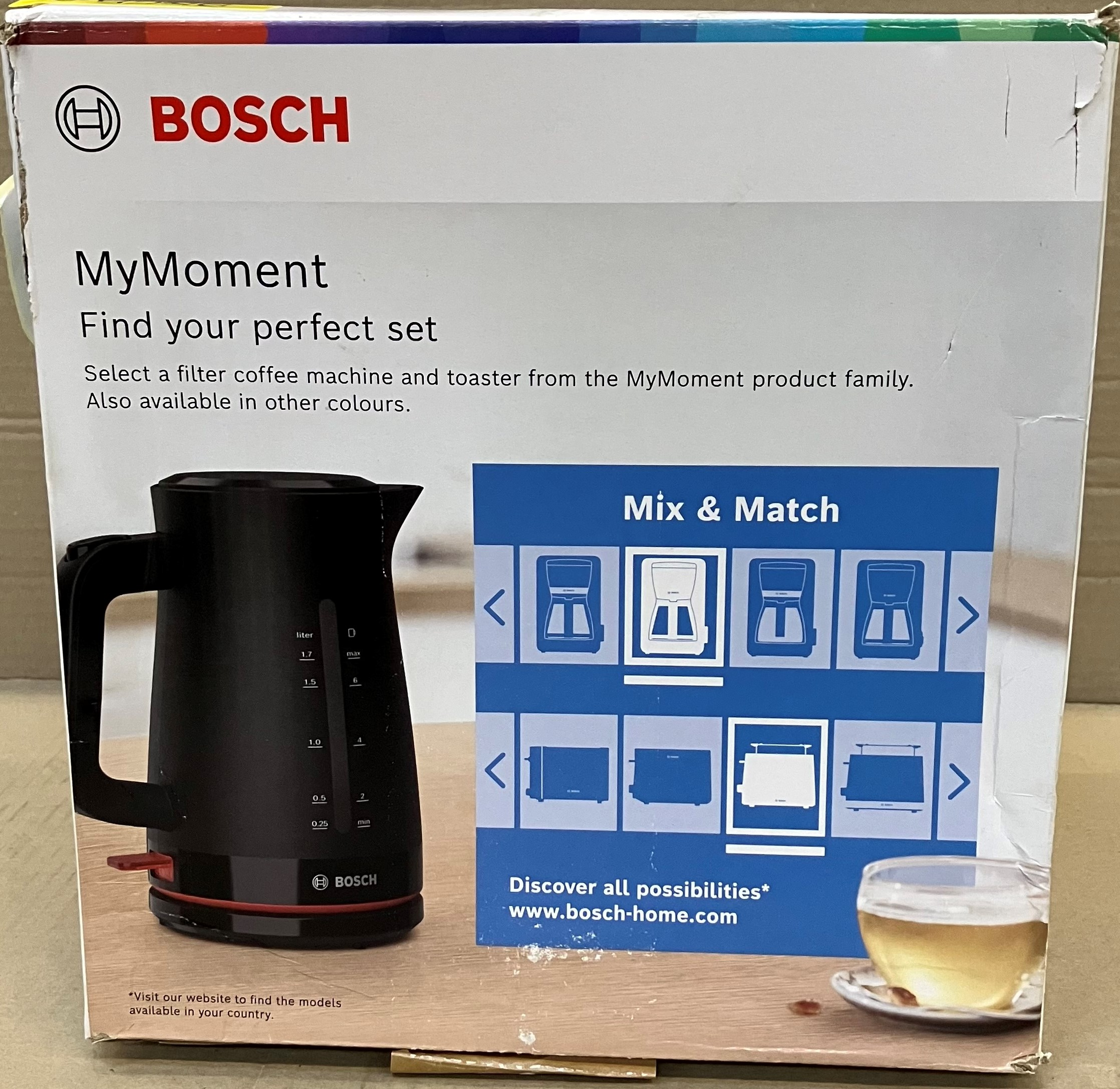 OUTLET -  Czajnik elektryczny BOSCH TWK3M123 MyMoment Czarny