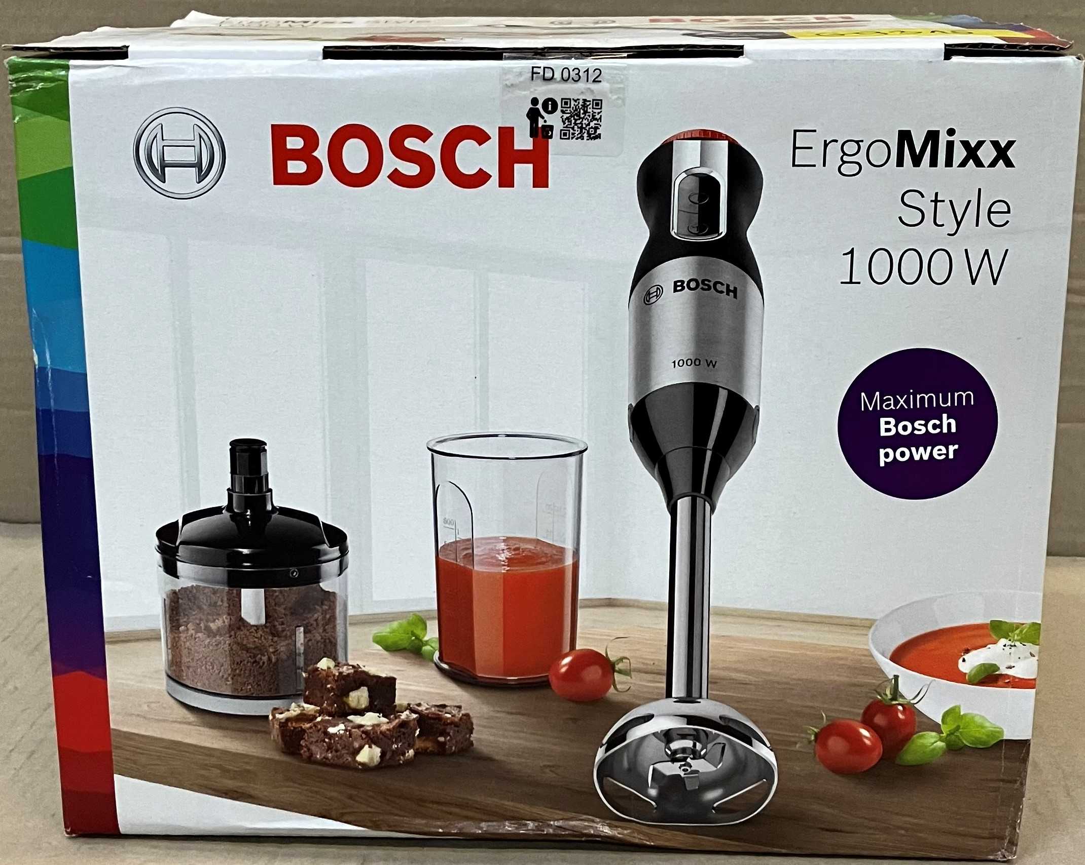 OUTLET - Blender ręczny BOSCH MS6CM6120 ErgoMixx Style Czerwono-srebrny