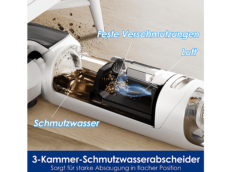 Tineco FLOOR one S5 Stretch Extreme Nass- & Trockensauger, Weiß — Foto 2 von 5