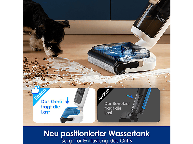 Tineco FLOOR one S5 Stretch Extreme Nass- & Trockensauger, Weiß — Foto 4 von 5