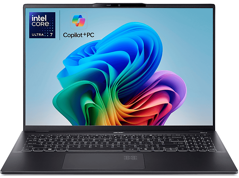 Acer Swift 16 AI Sf16-51-73Lp,", processore Intel Core Ultra 7 256V, GB, 512 GB Ssd, Black Notebook