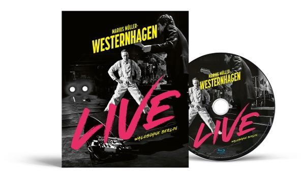Albumcover mit einem Mann, der Gitarre spielt, mit einer Band. Text 'Marius Müller-Westernhagen'.