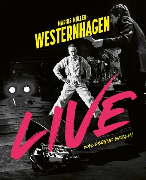 Plakat für ein Live-Konzert von Marius Müller-Westernhagen, mit dem Künstler auf der Bühne.