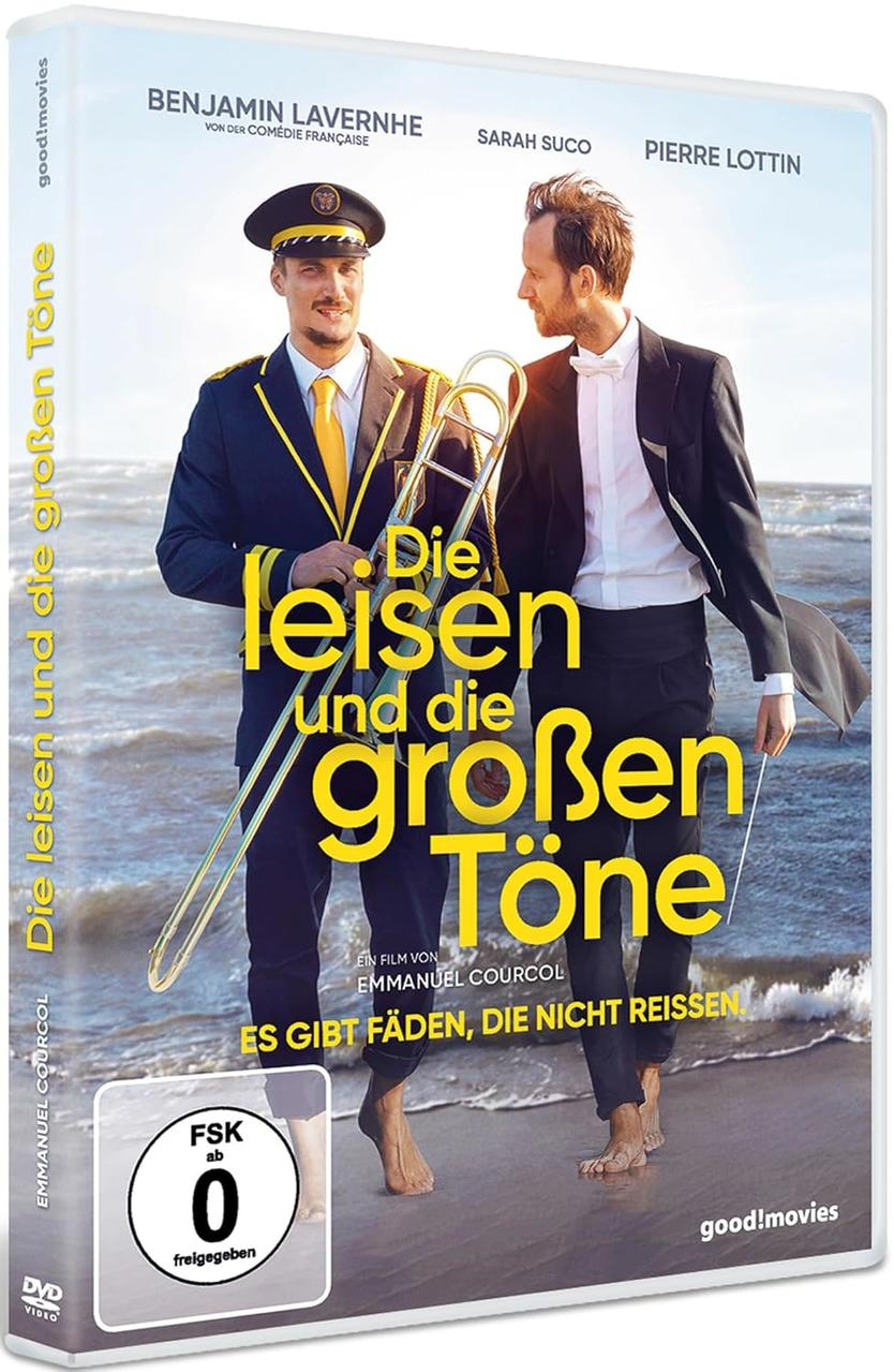 DVD-Cover: Zwei Männer, einer in Uniform, mit Posaune, der andere im Anzug.