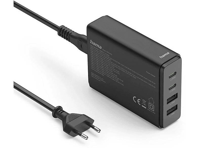 Ładowarka sieciowa HAMA 201979 65W Czarny – zdjęcie 2