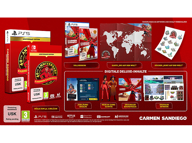 Thumbnail - Carmen Sandiego: 40th Anniversary Edition - [PlayStation 5]