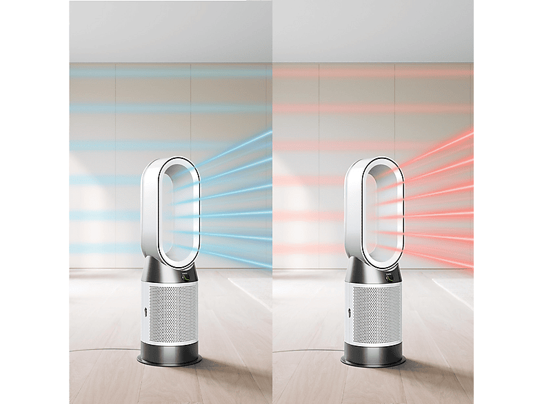 DYSON Purifier Hot+Cool HP1 Luftreiniger Weiß (50 Watt, Raumgröße: 81 m³, HEPA 13 (Aktivkohlefilter))