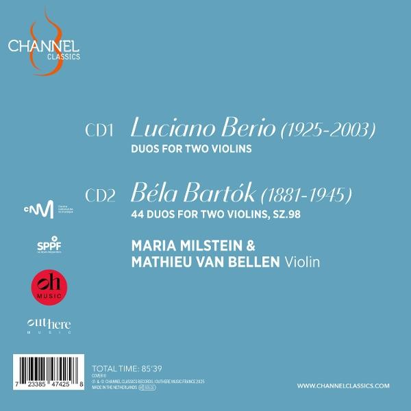 CD-Cover mit Text über Musikstücke und Künstler.