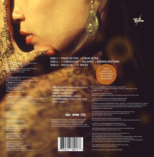 Die Rückseite einer CD mit Text und einem Barcode. Es zeigt das Gesicht einer Frau und verschiedene Textelemente.