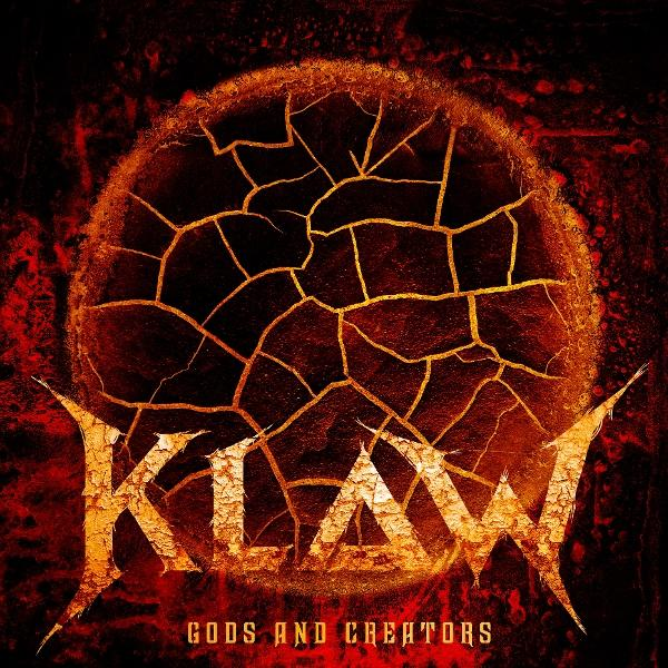 Albumcover mit dem Wort KLAW und einem Design mit Rissen.