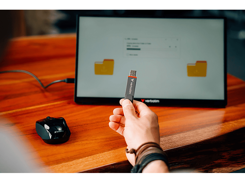 Thumbnail - VERBATIM Dual QuickStick SSD USB-A/C 3.2 Gen1 1TB USB-Stick, 1 TB, 550 MB/s, Grau