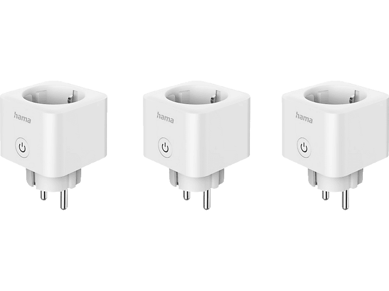 Thumbnail - HAMA Matter-Standard, Sprach- und Appsteuerbare 3ER WLAN-Steckdose