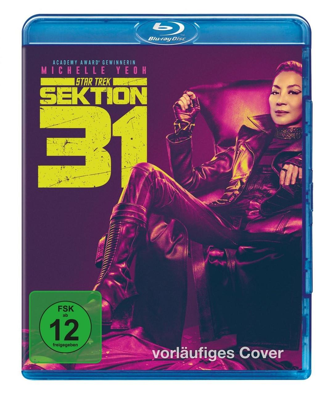 Blu-ray-Hülle mit Michelle Yeoh auf dem Cover. Text: Star Trek: Sektion 31.