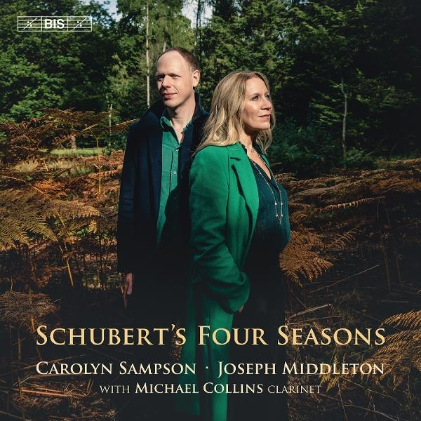 Albumcover mit zwei Personen, Text 'Schuberts Vier Jahreszeiten'.