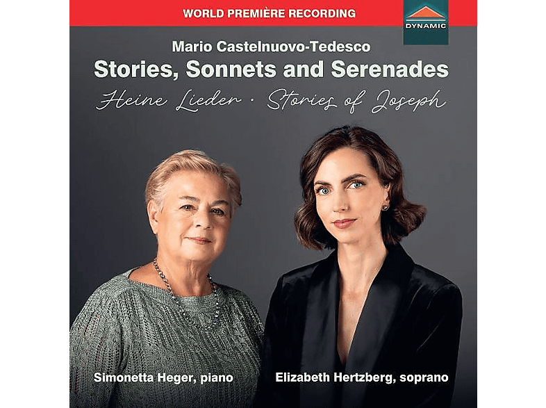 Elizabeth Hertzberg (sopran) - Simonetta Heger (piano) - Castelnuovo-Tedesco: Stories, Sonnets and Serenades / Heine Lieder / Stories of Joseph - (CD)