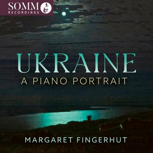 Albumcover mit einer Nachtszene, einem See, der Mondlicht reflektiert, Text 