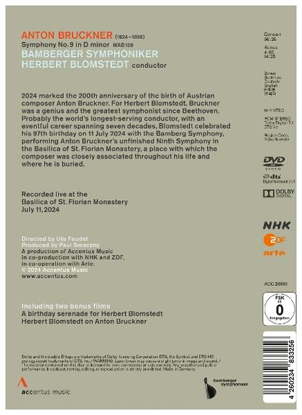 DVD-Cover. Anton Bruckner Symphonie Nr. 9 in d-Moll.