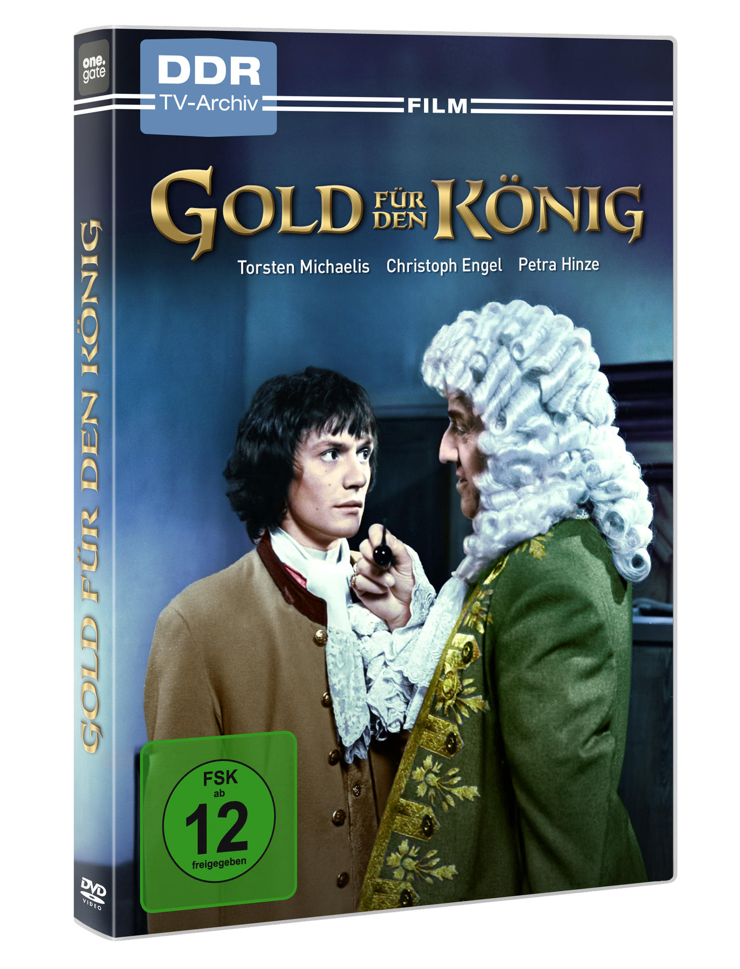 DVD-Hülle des Films Gold für den König, mit zwei Männern in historischer Kleidung.