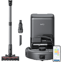 MediaMarkt EUFY Robot Vacuum 3-in-1 E20 Robotstofzuiger Grijs aanbieding