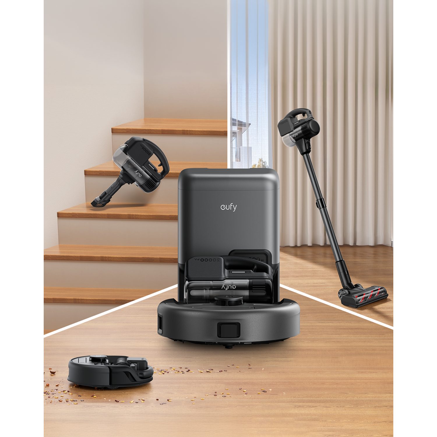 EUFY Robot Vacuum 3-in-1 E20 Robotstofzuiger Grijs kopen? | MediaMarkt