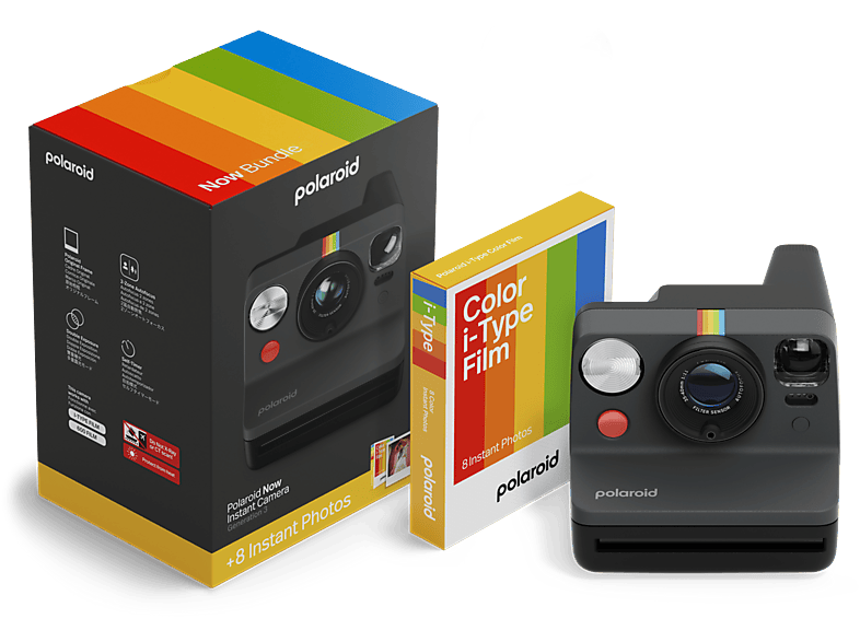 Polaroid Now Gen 3 Black + Color Film Bundle (8 Foto's)