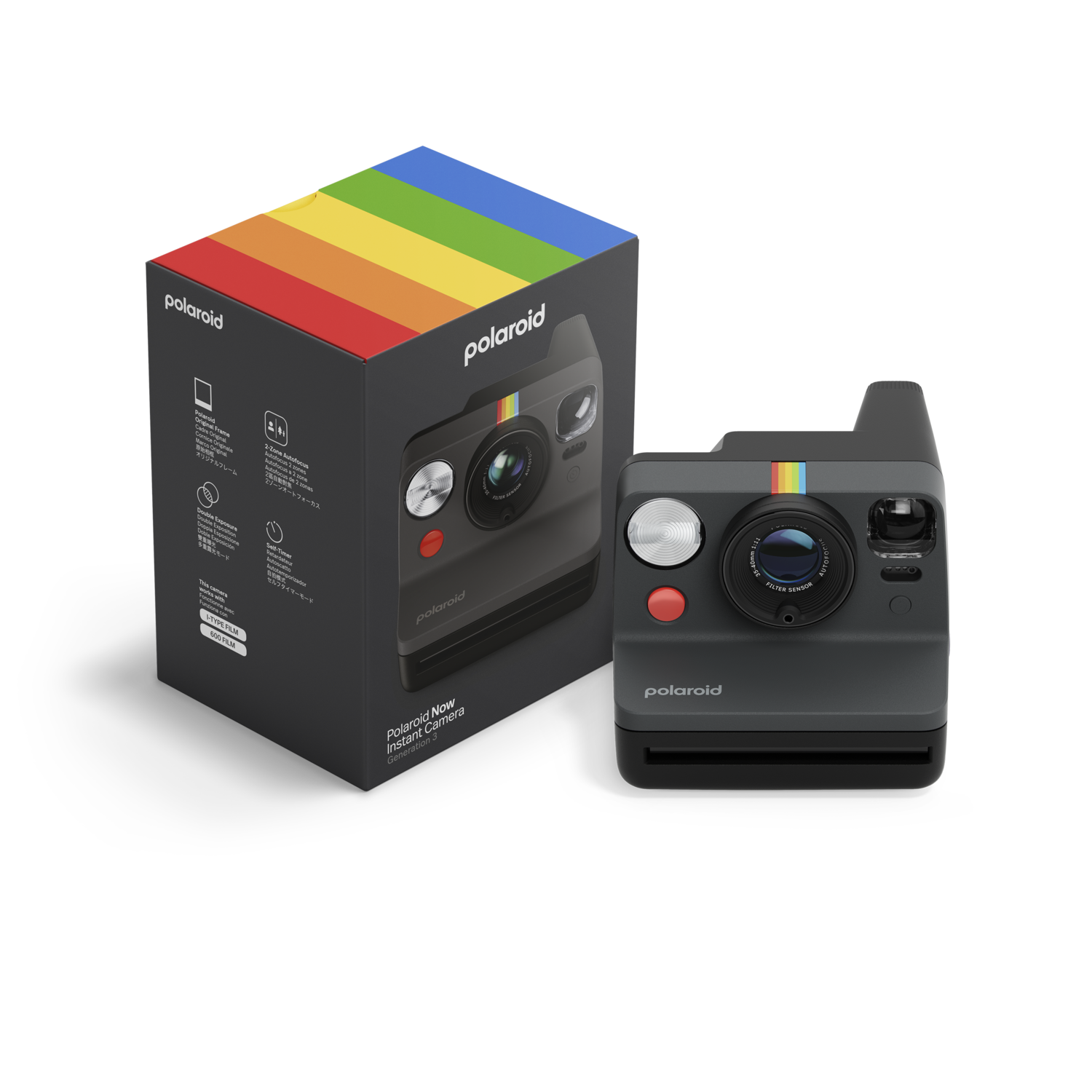 Polaroid Now Generation 3 - Black Instant Camera