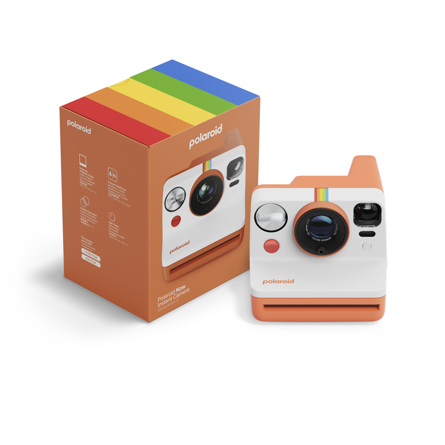Polaroid Now Generation 3 - Coral Instant Camera