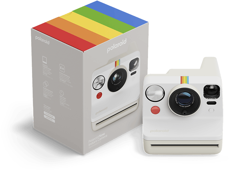 Polaroid Now Generation 3 Instant Camera Pebble White