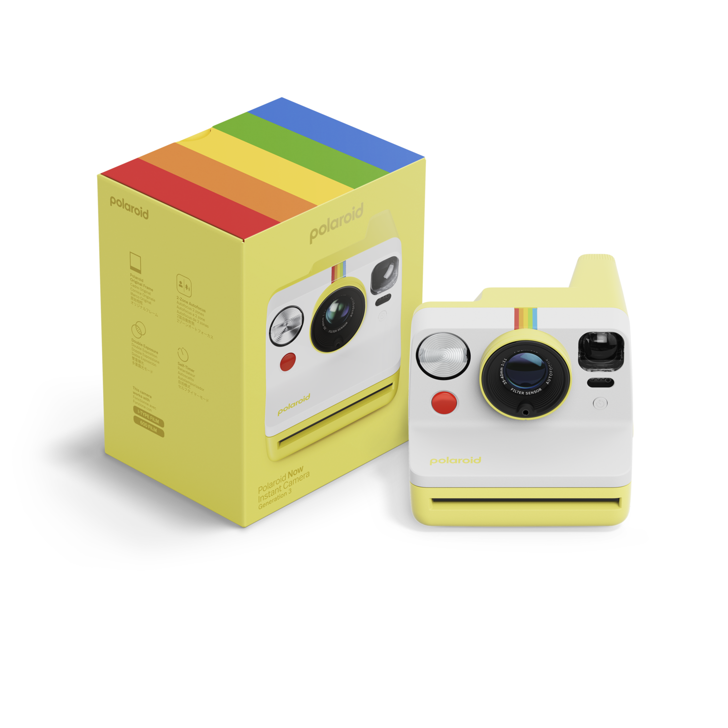 Polaroid Now Generation 3 - Yellow Instant Camera