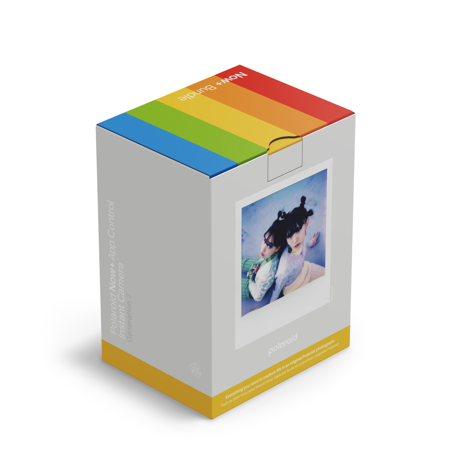 Polaroid Now+ Gen 3 White + Color Film Bundle (8 Foto's) Instant Camera afbeelding