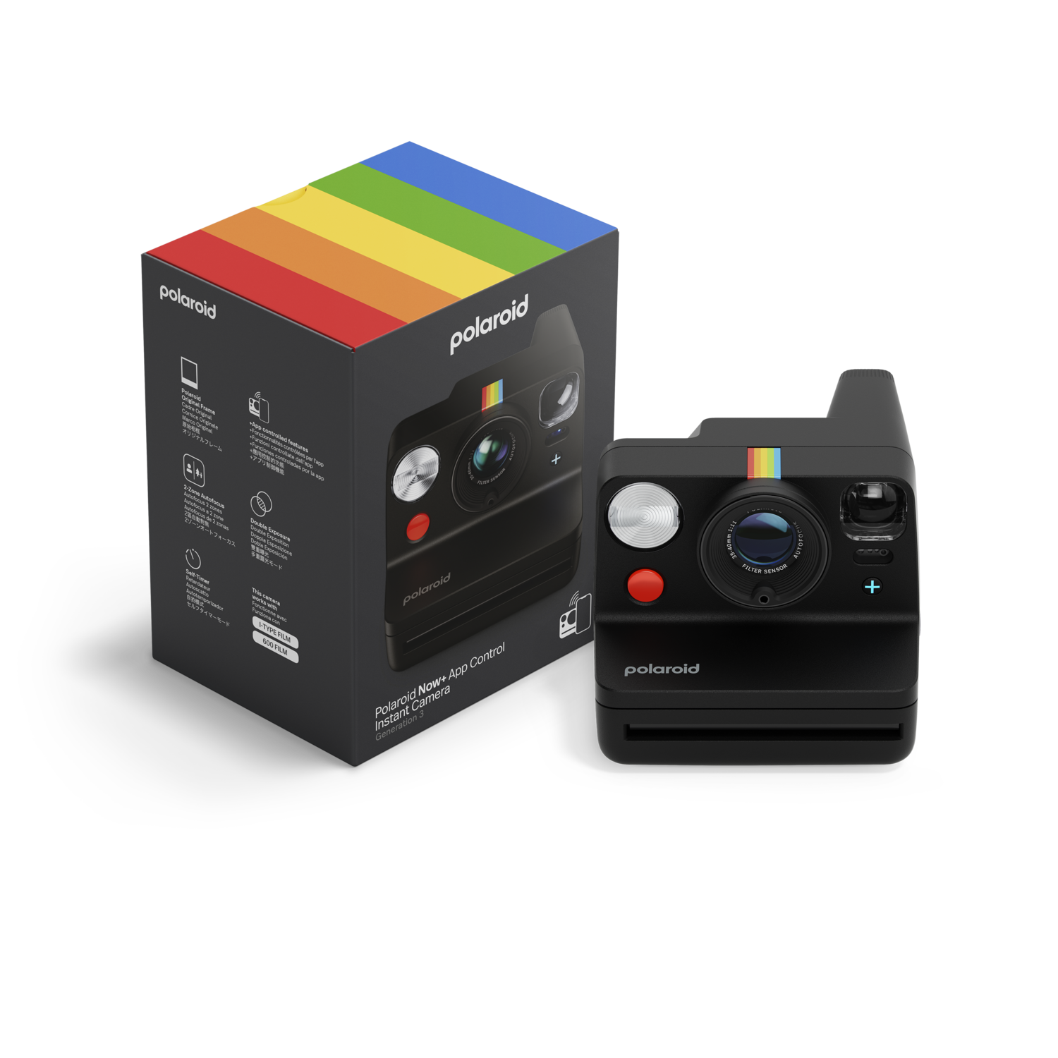 Polaroid Now+ Generation 3 - Black Instant Camera