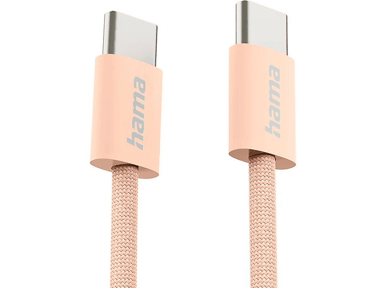Kabel USB-C - USB-C HAMA 201727 1 m Pomarańczowy – zdjęcie 3