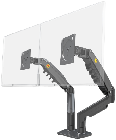 NB NORTH BAYOU 17-27" két karos monitorkar, asztali,VESA:100x100,max:9 kg (F160)