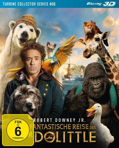 Filmposter mit Robert Downey Jr. und Tieren.