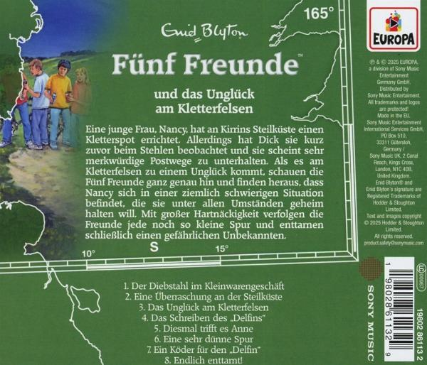 Ein CD-Cover auf Deutsch mit Text und Illustrationen, das eine Gruppe von Kindern zeigt.