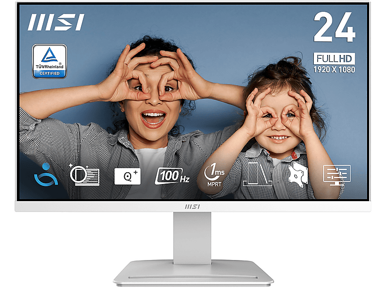 MSI PRO MP2412WDE 24 Zoll  Full-HD  Monitor  4 ms Reaktionszeit 100 Hz 