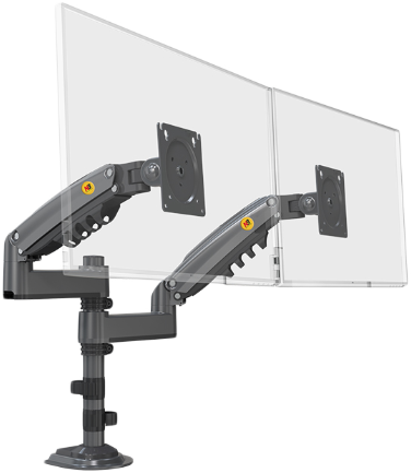 NB NORTH BAYOU 17-27" két karos monitorkar, asztali,VESA:100x100,max: 9 kg (H180)