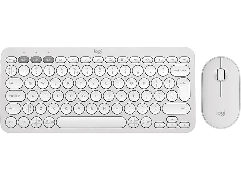 Logitech Pebble 2 Combo Wit - Draadloos Toetsenbord En Muis